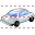 Silver car icon