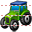 Wheeled tractor icon