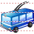 Trolley bus icon
