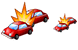 Car crash icons