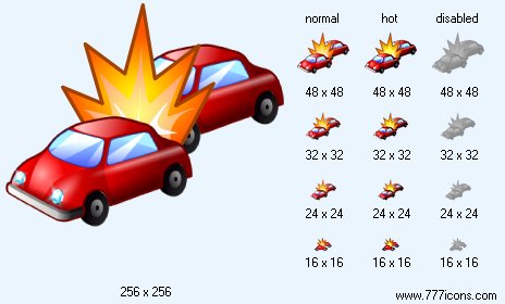 Car Crash Icon Images