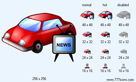 Car News Icon Images