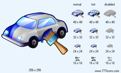 Car Painting Icon Images