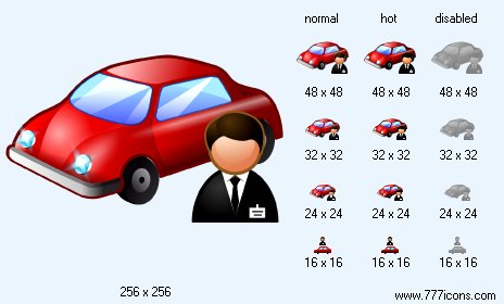 Car Salesman Icon Images