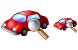 Car testing icons