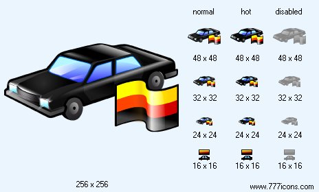German Car Icon Images