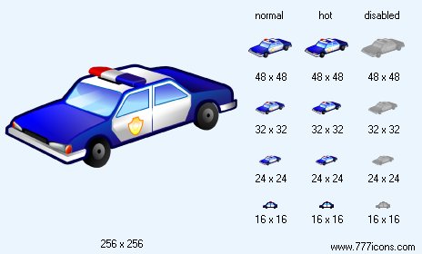 Police Car Icon Images