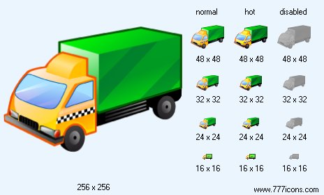 Taxi-Lorry Icon Images