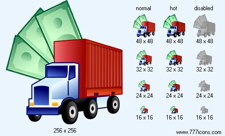 Transportation Costs Icon Images