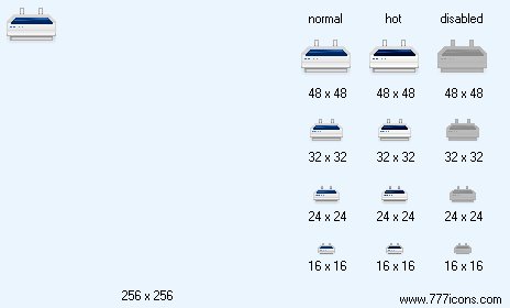 Dot-Matrix Printer Icon Images