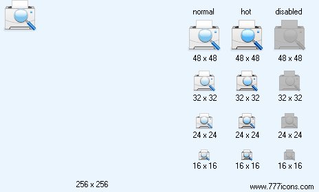 Print Preview Icon Images