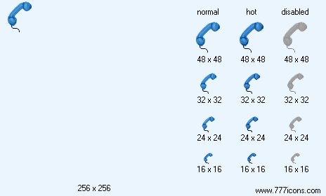 Telephone Receiver Icon Images