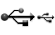USB icons