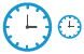 Clock icons