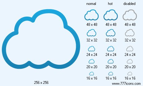 Cloud Frame Icon Images