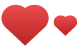 Heart icons