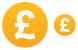 Pound coin icons