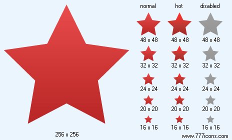 Red Star Icon Images