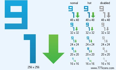 Sort 9-1 Icon Images