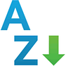 Sorting A-Z icon