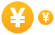 Yen coin icons