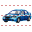 Blue car icon