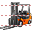 Fork-lift truck icon