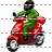 Motorcyclist icon
