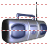 Radio cassette player icon