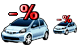 Automobile loan interest payment icons