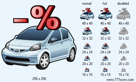 Automobile Loan Interest Payment Icon Images