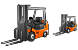 Fork-lift truck icons