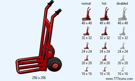 Hand Truck Icon Images