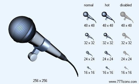 Microphone V3 Icon Images