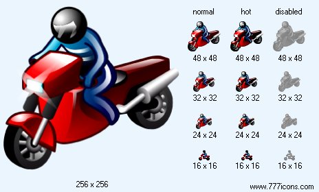 Moto-Courier Icon Images