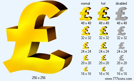 Pound Sterling Icon Images
