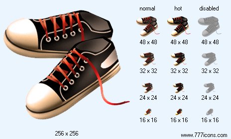 Running Shoes Icon Images
