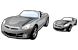 Silver car icons