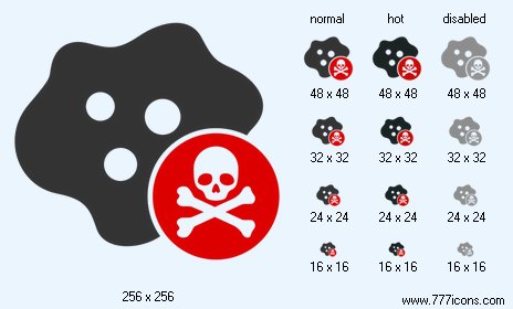 Bactericidal Toxin Icon Images