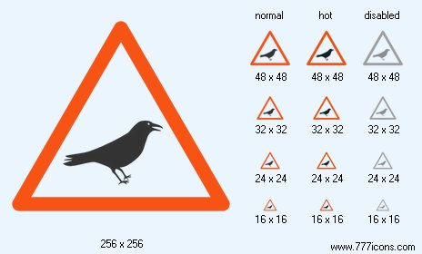 Bird Warning V2 Icon Images