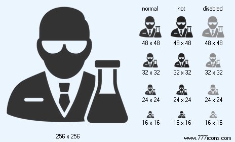 Chemical Scientist V3 Icon Images