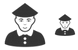 Chinese farmer icons