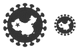 Chinese virus icons