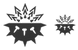 Coronavirus structure icons