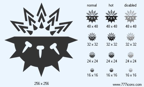 Coronavirus Structure Icon Images