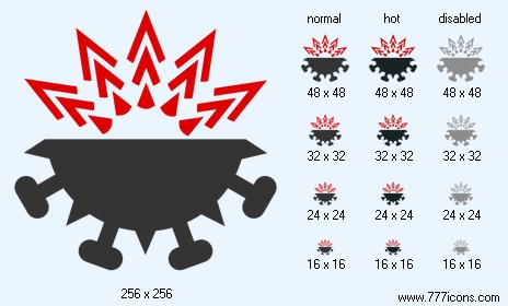 Coronavirus Structure V2 Icon Images