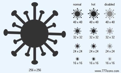 Coronavirus V2 Icon Images