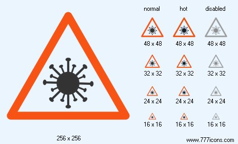 Coronavirus Warning Icon Images