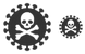 Death virus icons