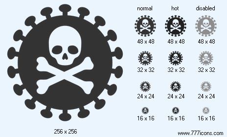 Death Virus Icon Images